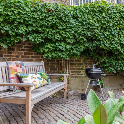 Fire up the barbecue in the courtyard on summer evenings