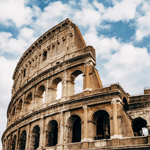 Visit the historic Colosseum, just a short walk away