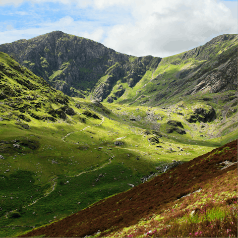 Visit Dolgellau, the gateway to Southern Snowdonia, 2 miles away and then head to Cadair Idris  