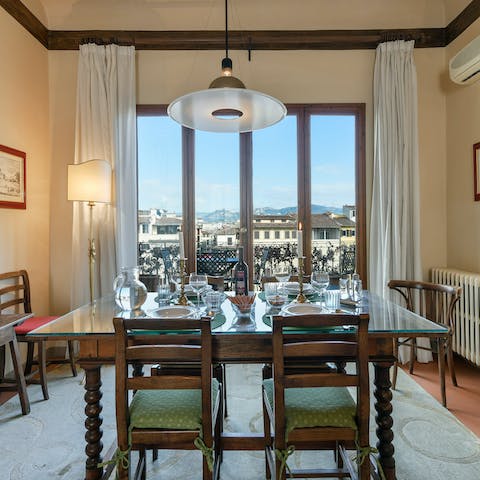 Dine with unforgettable views across Florence