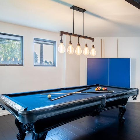 Get a pool tournament going – winner stays on, of course