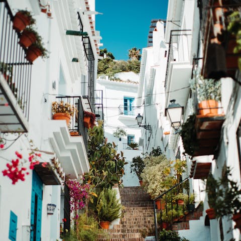Take a day trip to Frigiliana – it's 3km away and home to Spanish eateries, shops and cobbled lanes