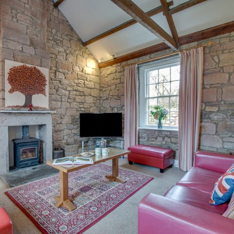 Cosy up in front of the crackling fire for a movie night with your loved ones
