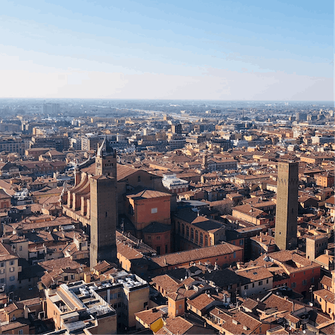 Immerse yourself in the vibrant heart of Bologna from the city centre