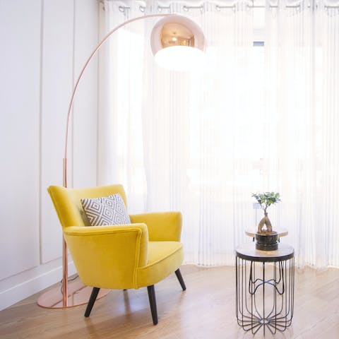 Grab a seat by the window and get lost in the pages of a good book