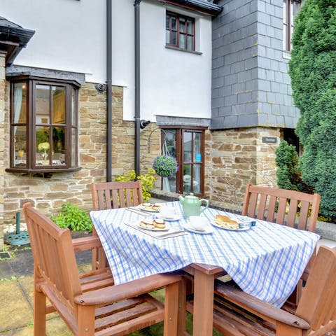 Dine al fresco at every opportunity