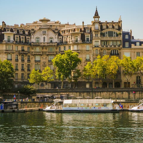 Soak up the magic of Paris while wandering along the Seine