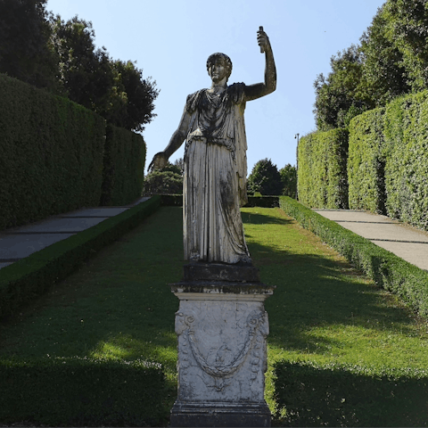 Be inspired while exploring Boboli Gardens – a short walk away