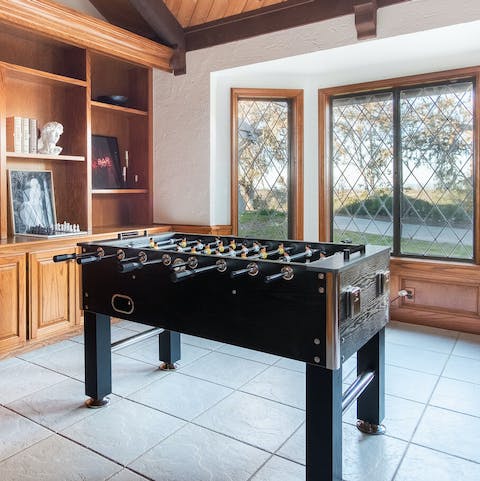 Become the home's table football champion
