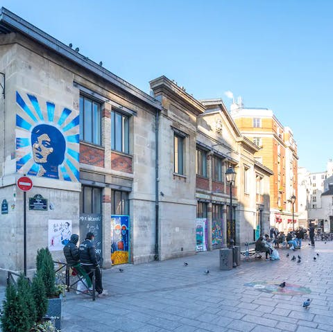 Wander around the cobbled streets your local area, Bastille, to find street art and boutiques