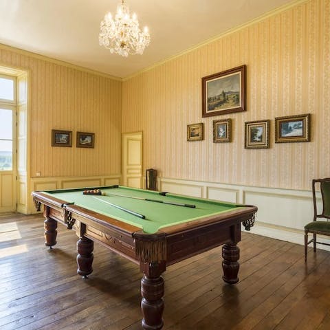 Stoke up some fierce rivalries in the billiards room