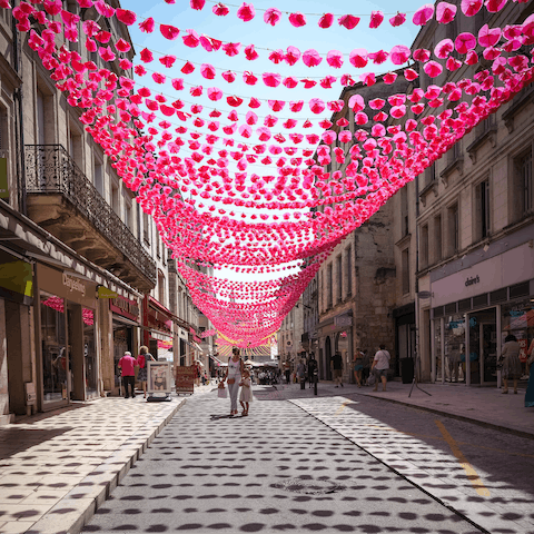 Hop in the car for ten minutes and pay a visit to the picturesque town of Périgueux