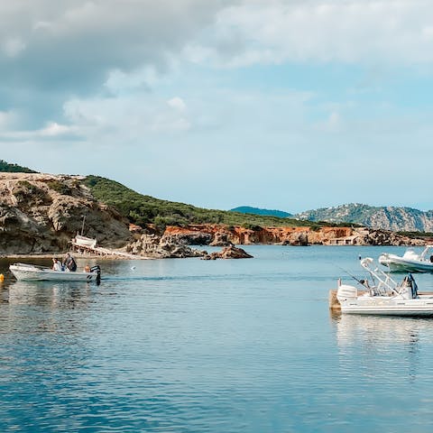 Spend the day at the beach – Platja d'en Bossa is just nine minutes away by car