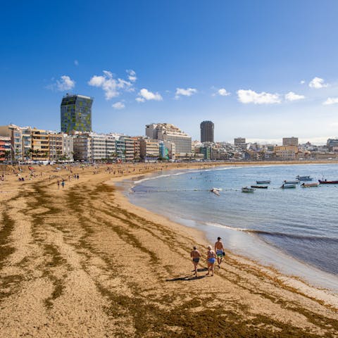 Walk out of your home onto the urban beach 