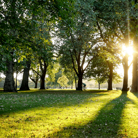 Take an afternoon stroll through Brockwell Park, less than a twenty-minute walk away