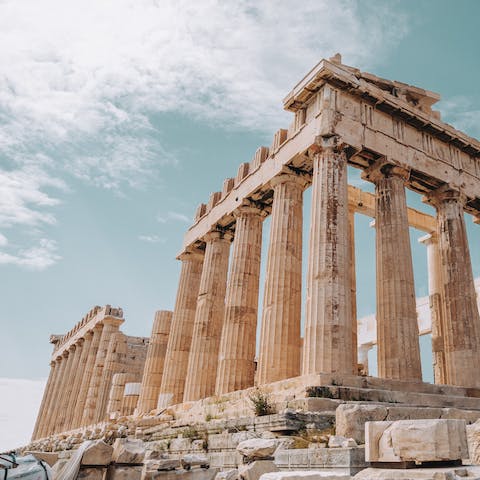 Visit the Acropolis – a thirty-minute drive away