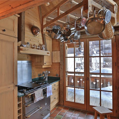 Hand over your traditionally rustic kitchen to a private chef for the evening