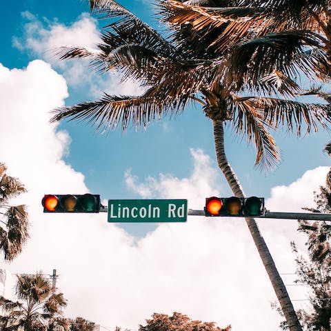 Head to Lincoln Road for shopping, dining and bars
