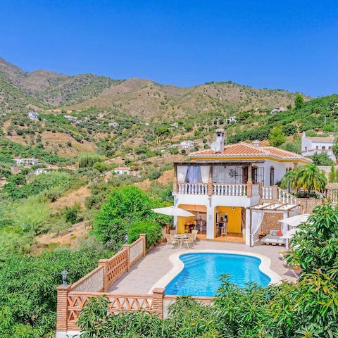 Explore the Spanish countryside from this secluded home