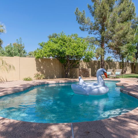 Escape the Arizona heat in the pool