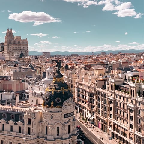 Find yourself at the heart of Madrid with most of the city's most iconic sights within walking distance 