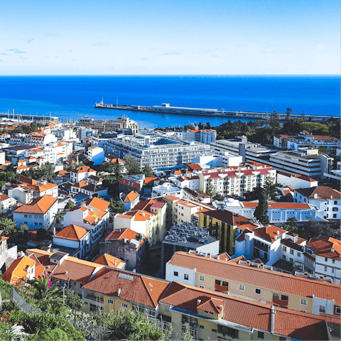 Visit beautiful Funchal, a twenty-minute drive away