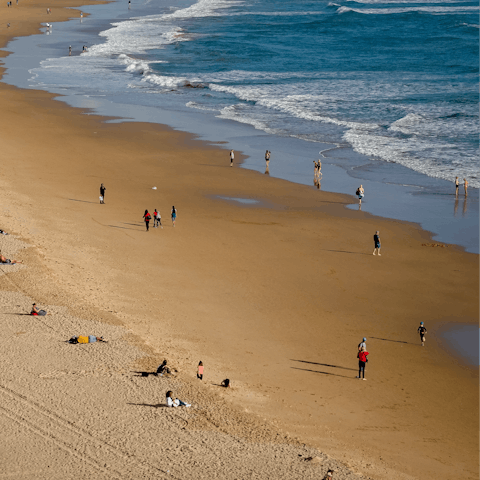 Jump in the car and drive to one of the nearby beaches 