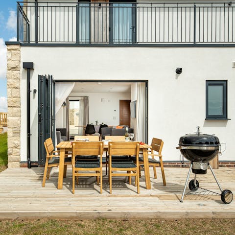 Fire up the barbecue for alfresco meals on long summer days