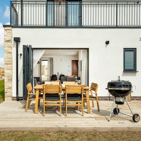 Fire up the barbecue for alfresco meals on long summer days