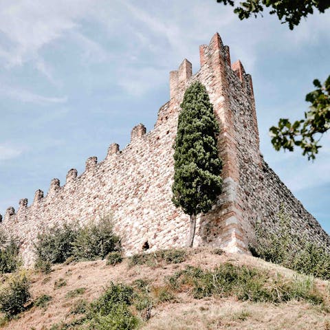 Stay just a five-minute walk away from Padenghe Castle