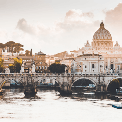 Explore historic, romantic Rome – you'll be staying in the heart of the city