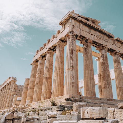 Go for a stroll over to the Acropolis nearby