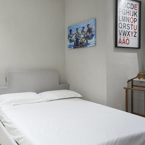 Get a good night's rest in the cosy bedroom
