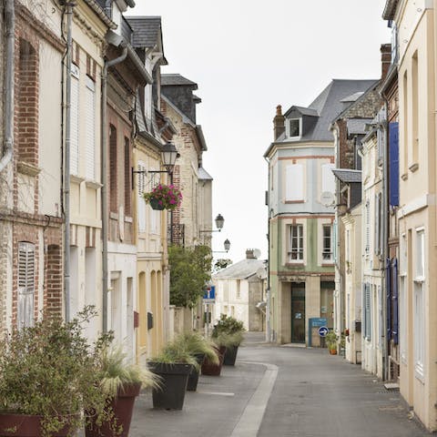 Stroll these rustic streets