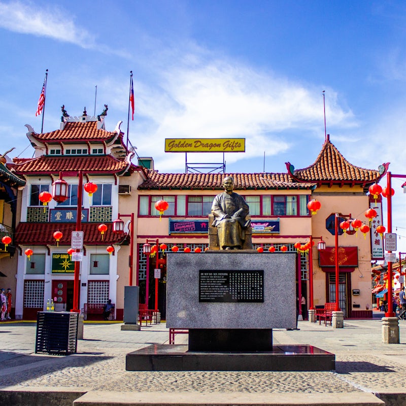 Visit Chinatown's shops and restaurants, a ten-minute drive away