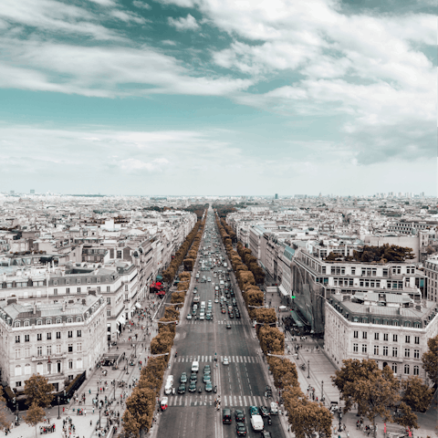 Treat yourself to a shopping spree along the Champs-Élysées
