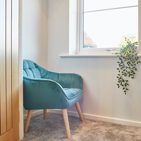 Find some peace with a good book in the sunny reading spot