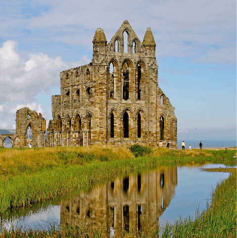 Walk up to the dramatic Whitby Abbey in around ten minutes