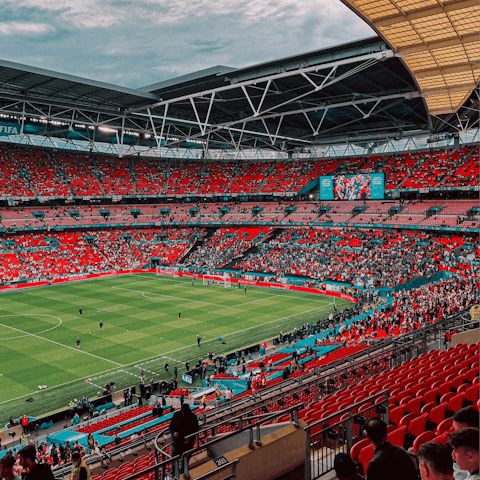 Go to a football match or gig at Wembley Stadium, around a fifteen-minutes walk away