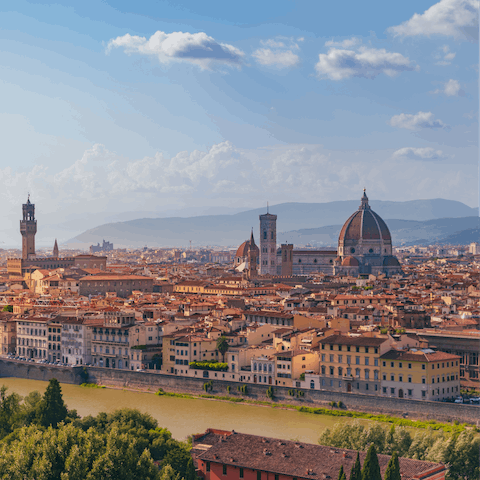 Head to Piazzale Michelangelo for panoramic views of Florence