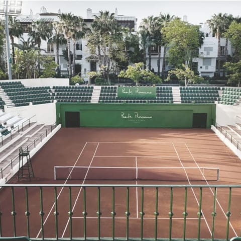 Watch a Davis Cup tennis match on the courts below your apartment