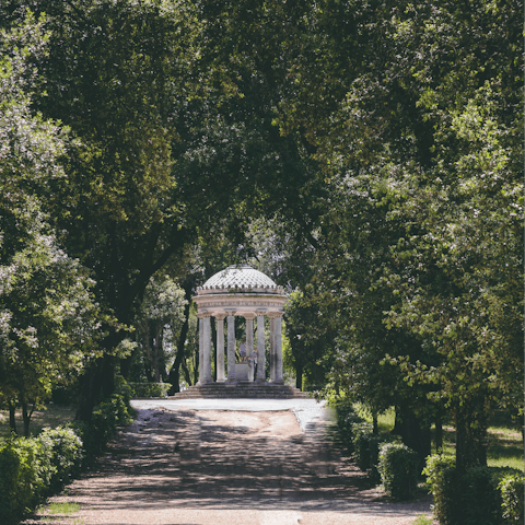Stretch your legs in the pretty grounds of nearby Villa Borghese