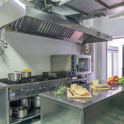 Elevate from self-catering to full, professional chef's kitchen