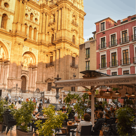 Witness Málaga's cultural renaissance first hand, approximately 20km away