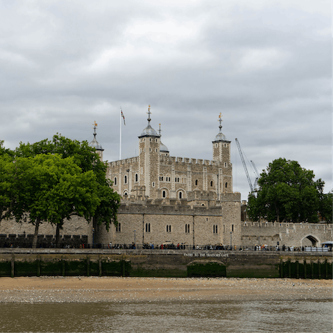 Spend an afternoon at the famous Tower of London, only a sixteen-minute stroll from your doorstep