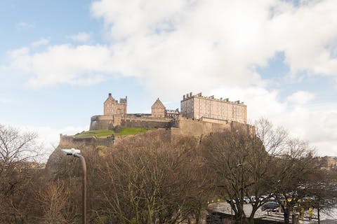 Draw the curtains and be greeted with a view of Edinburgh Castle