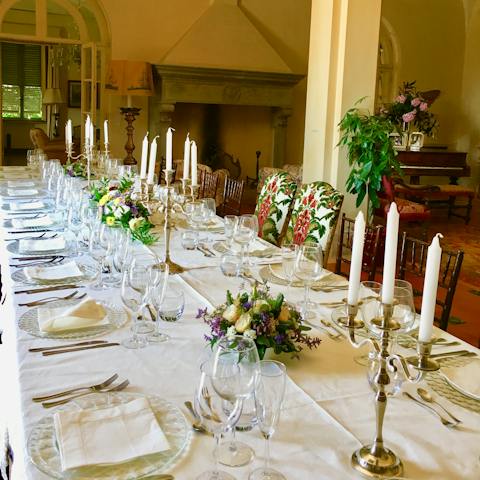 Host a banquet fit for royalty in the formal dining room