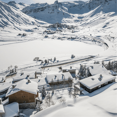 Explore the delights of the Espace Killy, a combined ski resort area of Val d'Isère and Tignes in the Tarentaise Valley