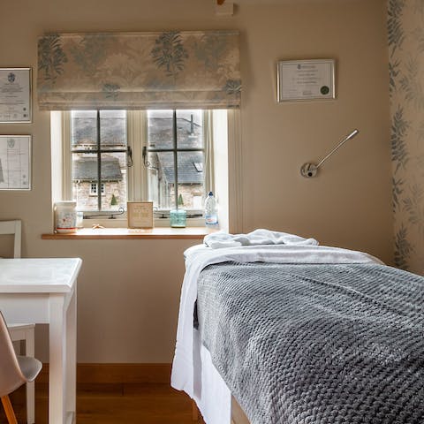 Enjoy a complimentary massage at the estate's The Treatment Studio