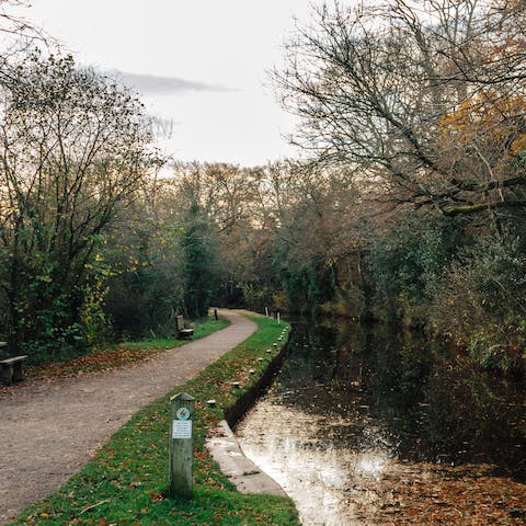 Follow the nearby canal path to Brecon in just over an hour on foot (or a ten-minute drive)